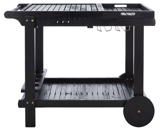 Orland Tea Trolley – Portable Acacia Wood Serving Cart