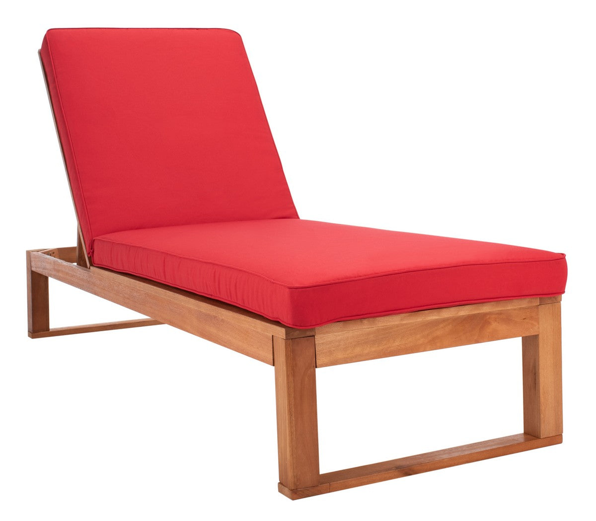 Solano Sunlounger – Eucalyptus Wood Frame with Cushion Comfort