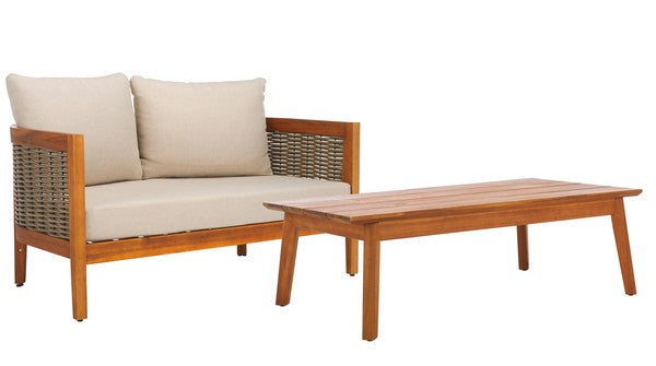 Amanda Bench & Table Outdoor Set