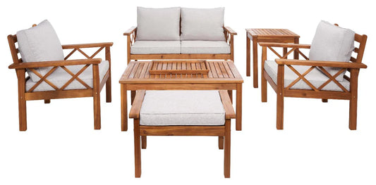 Loanna 6 Piece Outdoor Living Set