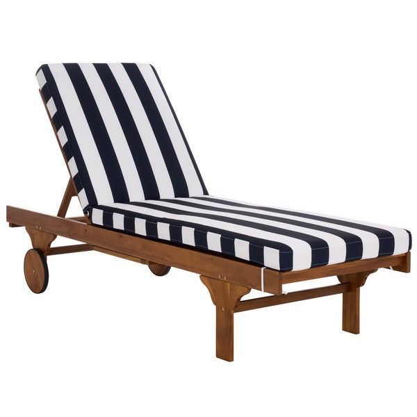 Newport Lounge Chair – Acacia Wood Outdoor Chaise Lounger