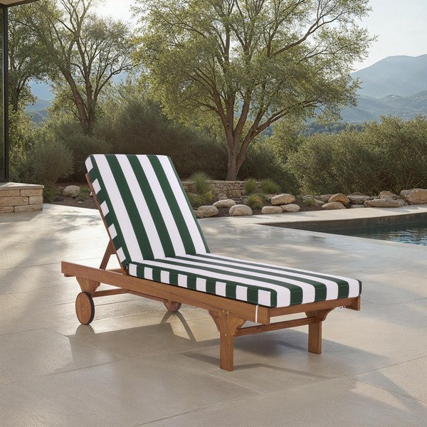 Newport Lounge Chair – Acacia Wood Outdoor Chaise Lounger