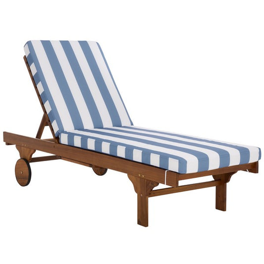 Newport Lounge Chair – Acacia Wood Outdoor Chaise Lounger