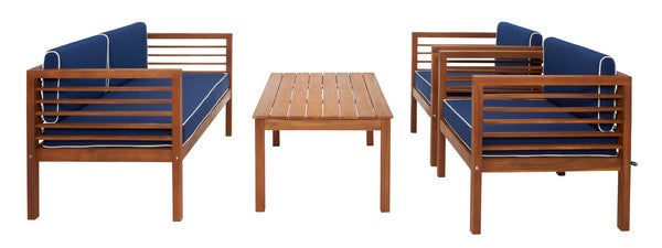 Alda 4 Piece Outdoor Living Set with Cushions