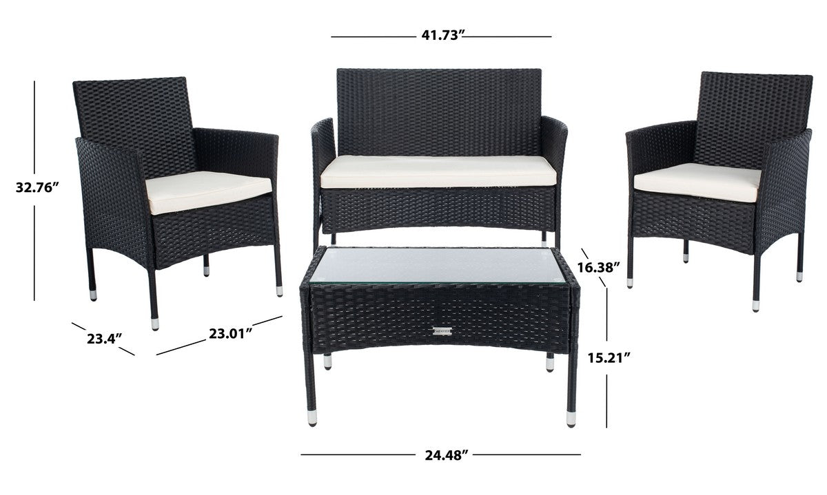 Abdul 4 Piece Outdoor Living Set