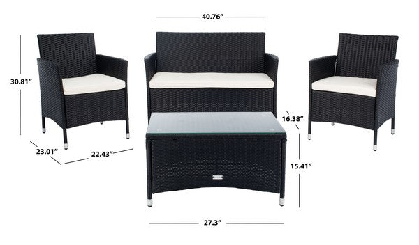 Bandele 4 Piece Outdoor Living Set