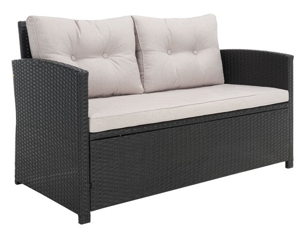 Vellor 4 Piece Outdoor Living Set – Coastal Patio Seating with Glass-Top Table