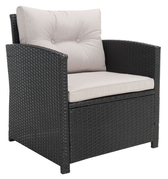 Vellor 4 Piece Outdoor Living Set – Coastal Patio Seating with Glass-Top Table