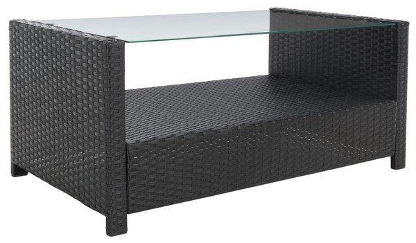 Vellor 4 Piece Outdoor Living Set – Coastal Patio Seating with Glass-Top Table