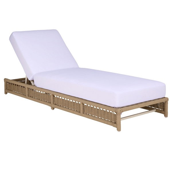 Callan Outdoor Lounger - Tan Rattan