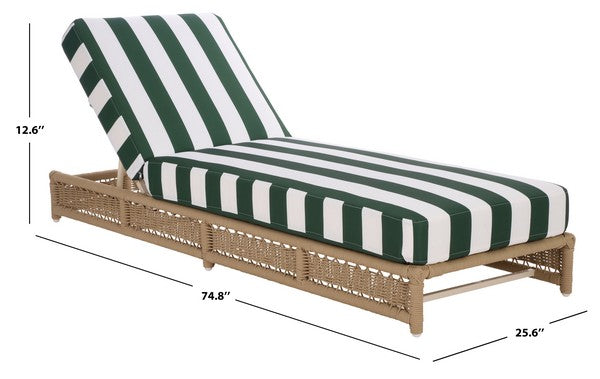 Callan Outdoor Lounger - Tan Rattan