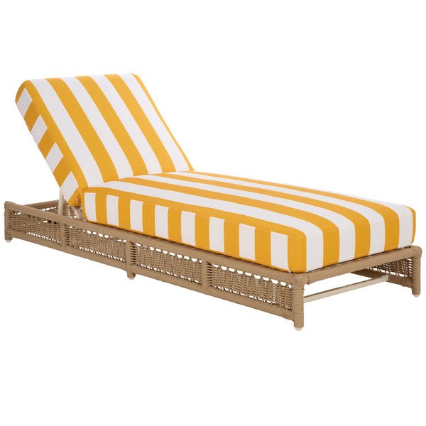 Callan Outdoor Lounger - Tan Rattan