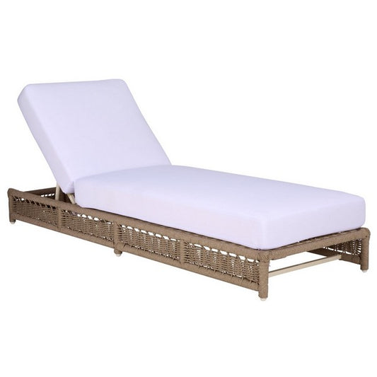 Callan Outdoor Lounger - Heather Tan Rattan