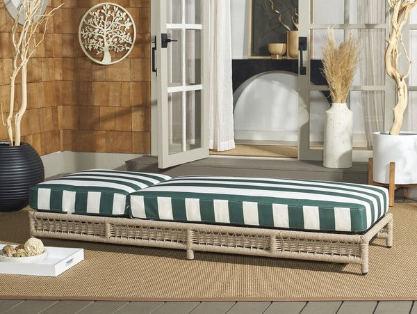 Callan Outdoor Lounger - Heather Tan Rattan