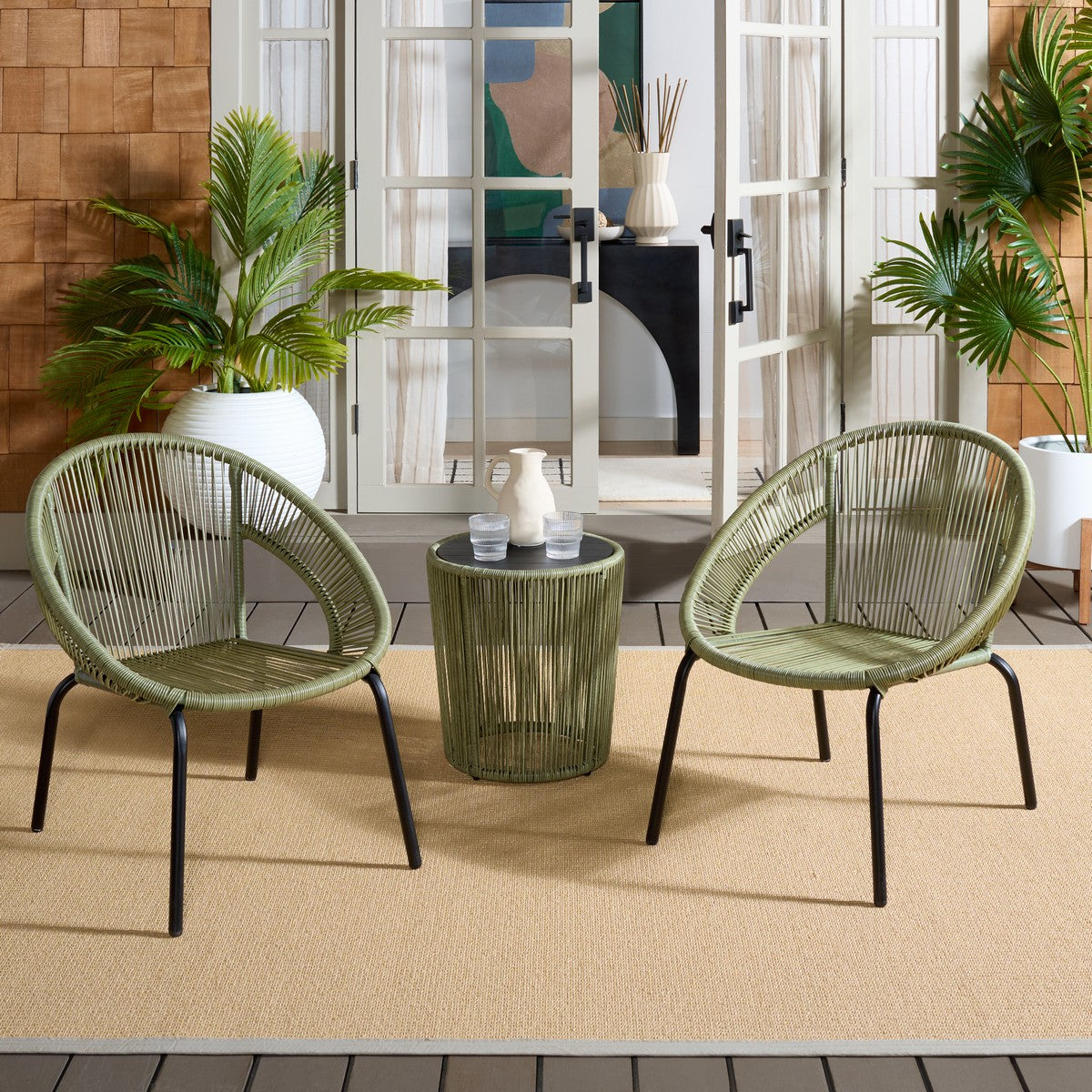 Otto 3 Piece Outdoor Set – Modern Comfort Meets Timeless Charm
