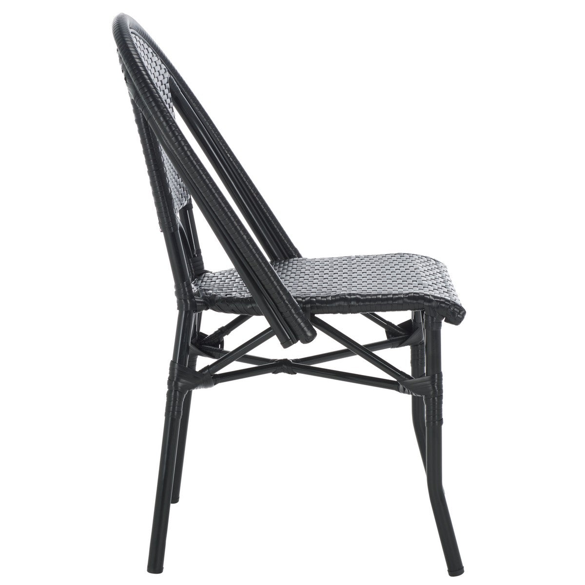 Torino Side Chair Set of 2 – Aluminum & PE Wicker Outdoor Chairs