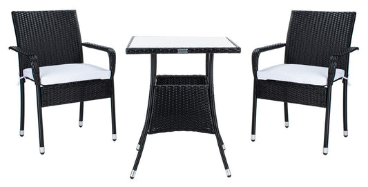 Laban 3 Piece Bistro Set – Contemporary Comfort for Al Fresco Dining