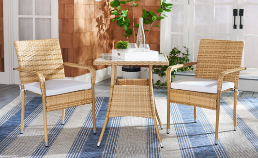 Laban 3 Piece Bistro Set – Contemporary Comfort for Al Fresco Dining