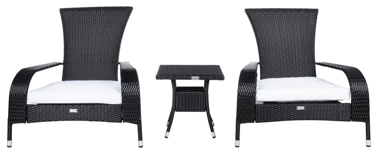 Edna 3 Piece Lounge Set – Wingback-Inspired Outdoor Elegance