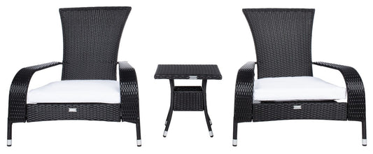 Edna 3 Piece Lounge Set – Wingback-Inspired Outdoor Elegance