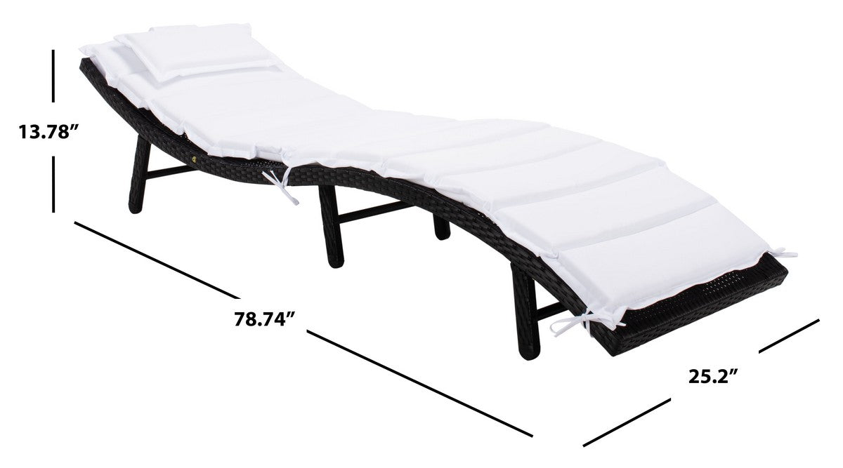 Colley Sunlounger – PE Rattan Frame with Cushion Comfort for Outdoor Lounging