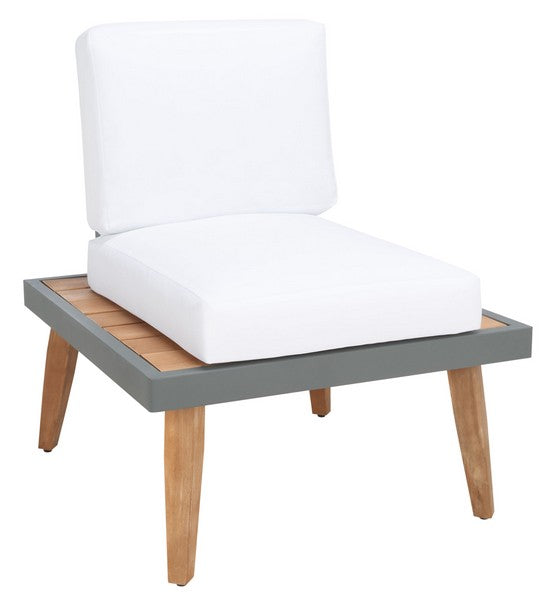 Melbrook 6 Piece Outdoor Living Set – Slatted Acacia Wood with Cushions