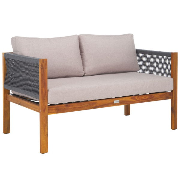 Wilson 4-Piece Acacia Wood Outdoor Living Set with Rope Detailing