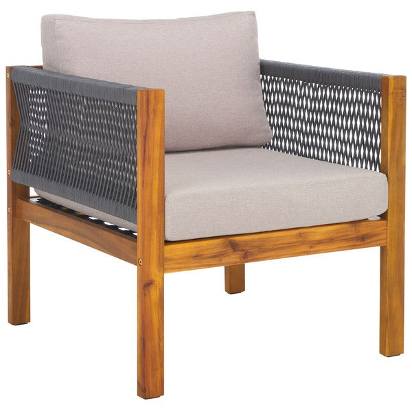 Wilson 4-Piece Acacia Wood Outdoor Living Set with Rope Detailing