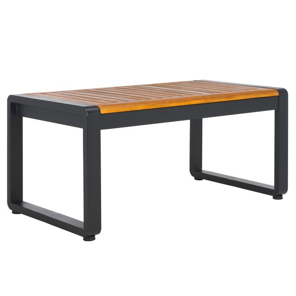 Vesta 4 Piece Outdoor Living Set – Steel & Acacia Wood with Cushions