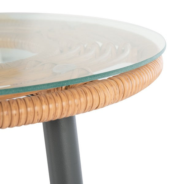 Berlen 3 Piece Lounger Set – Woven Rattan Outdoor Lounge Chairs