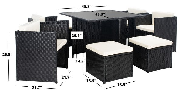 Klena 9 Piece Outdoor Dining Set
