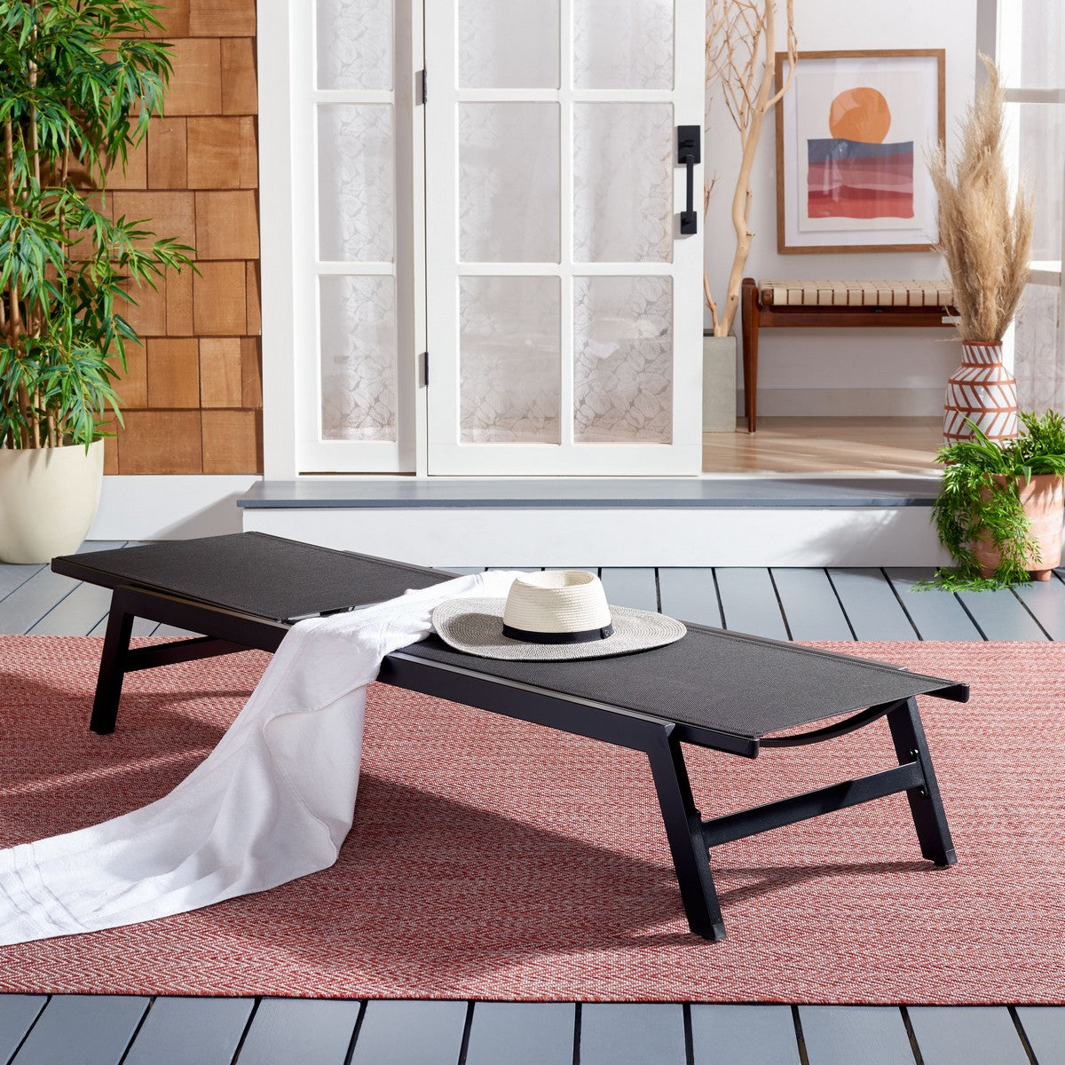Fionne Modern Outdoor Sunlounger