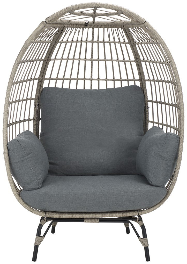 Emmett Egg Chair – Sculptural PE Rattan Outdoor Lounge Chair