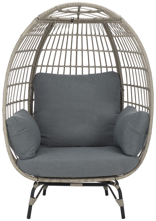Emmett Egg Chair – Sculptural PE Rattan Outdoor Lounge Chair