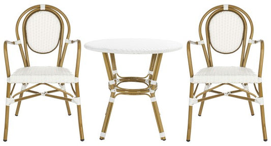 Rosen 3 Piece Bistro Set – Compact Outdoor Table & Chairs for Patio, Garden, or Balcony