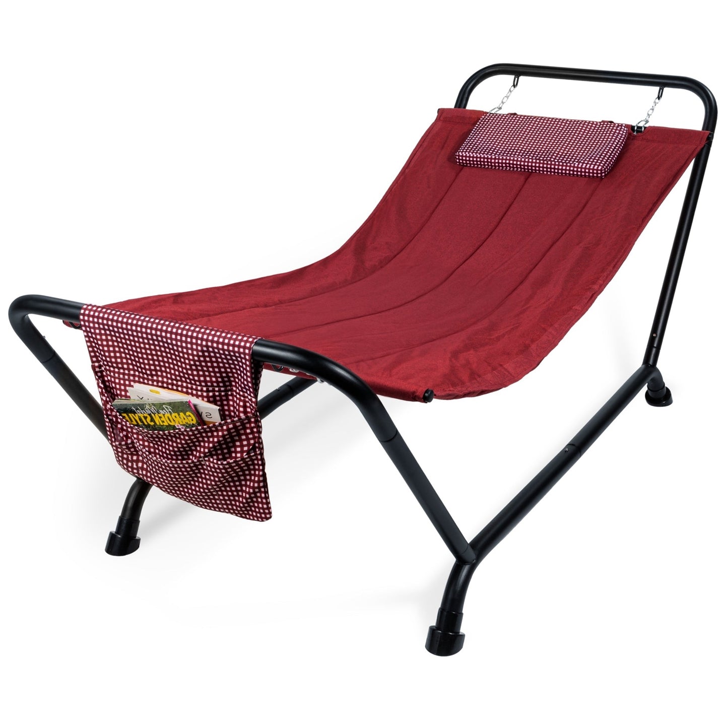 Patio Hammock with Pockets & Pillow