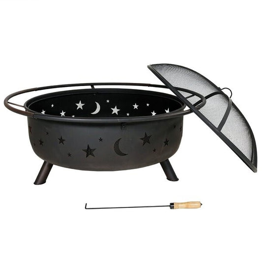 Weather Resistant Steel Wood Burning Fire Pit