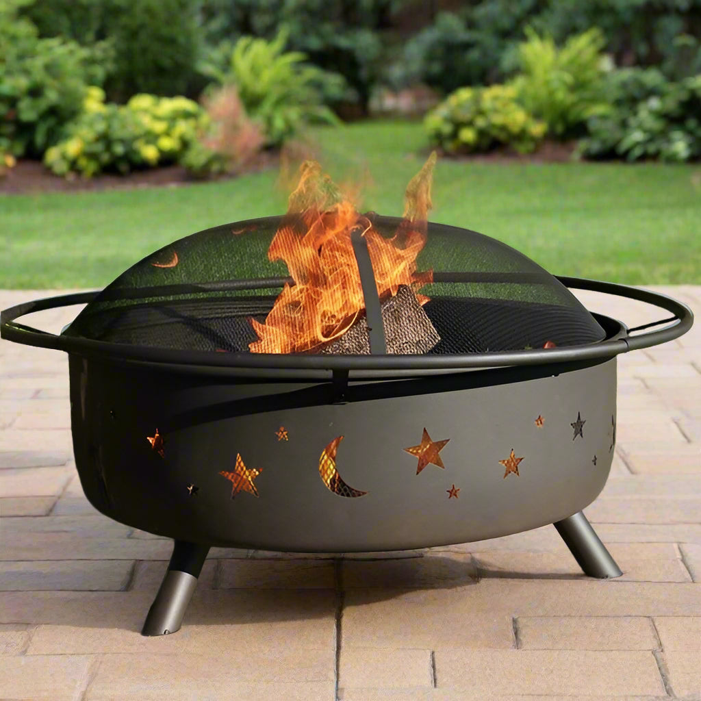 Weather Resistant Steel Wood Burning Fire Pit