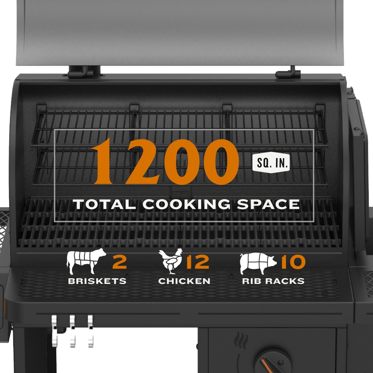 Tahoma® 1200A DLX Auto-Feed Charcoal Smoker & Grill with Wi-Fi