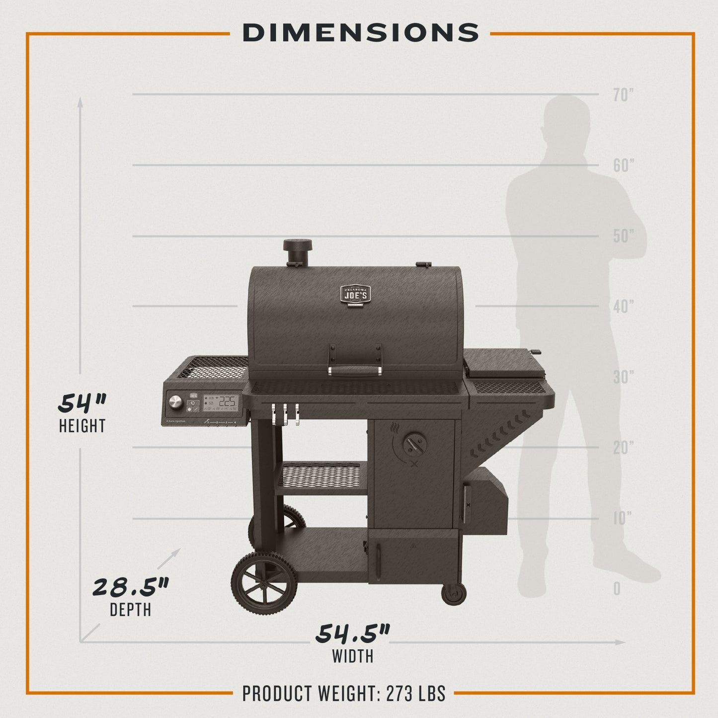 Tahoma® 1200A DLX Auto-Feed Charcoal Smoker & Grill with Wi-Fi
