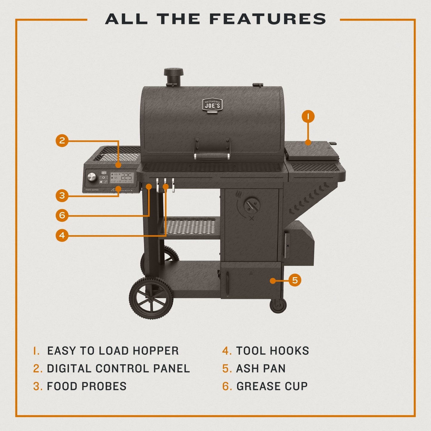 Tahoma® 1200A DLX Auto-Feed Charcoal Smoker & Grill with Wi-Fi