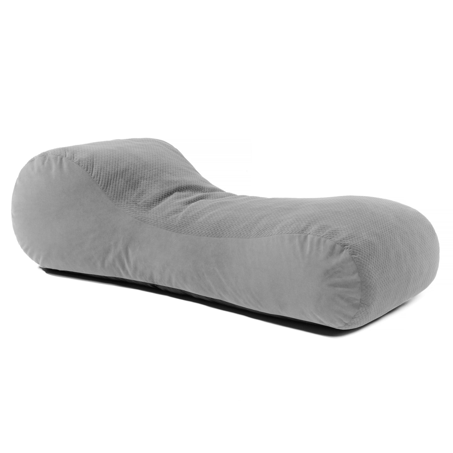 Quilted Microvelvet Foam Bean Bag Chair Lounger