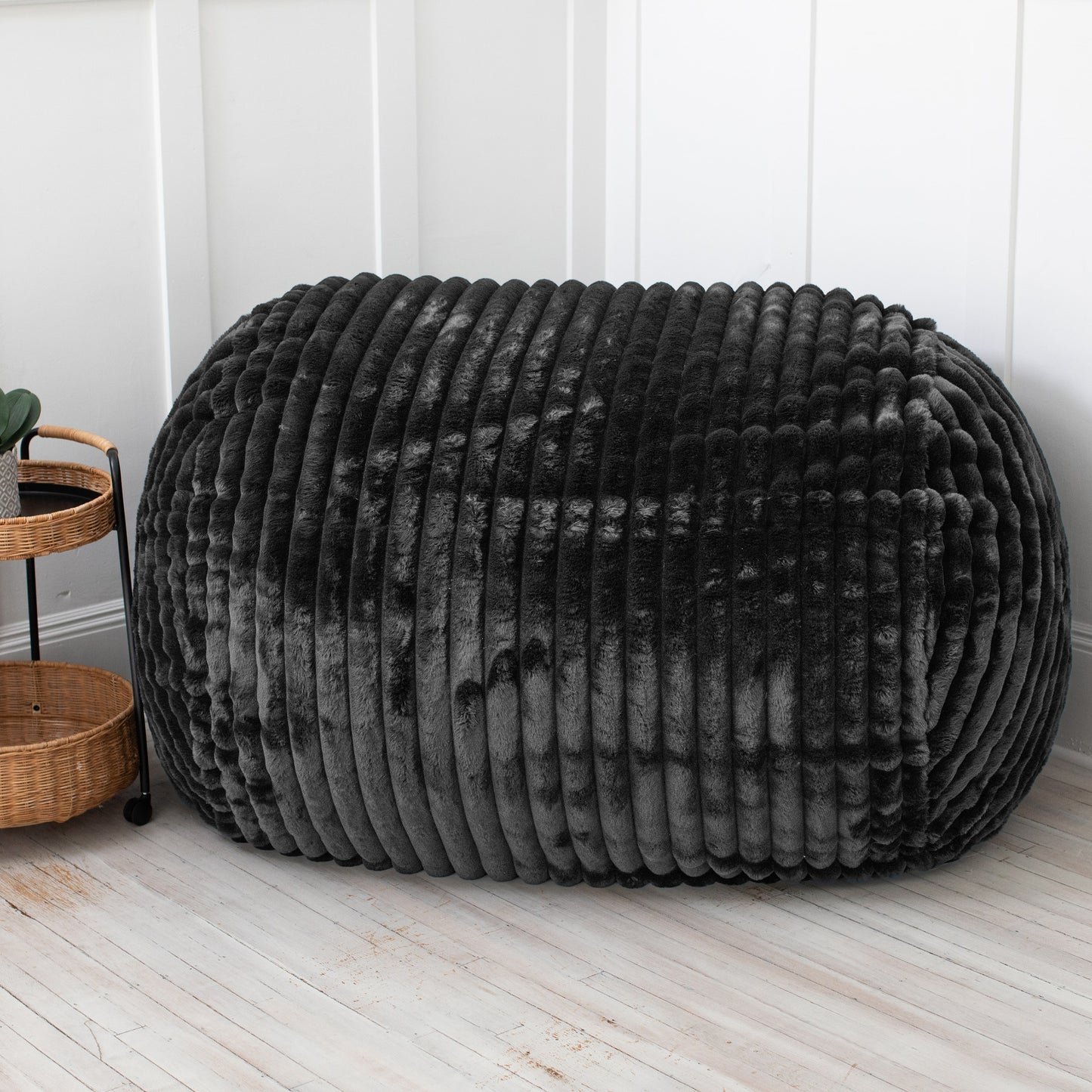 Premium Faux Fur Bean Bag Loveseat