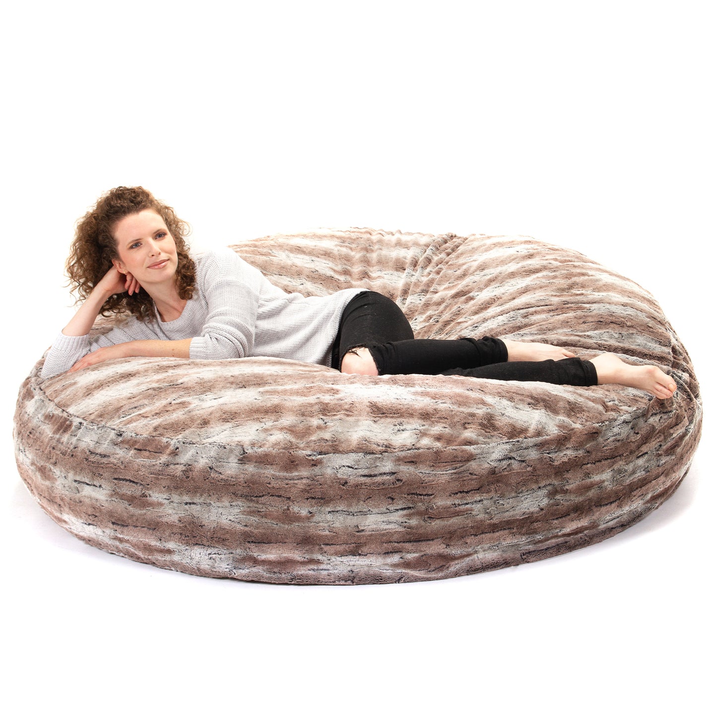 Premium Luxe Faux Fur Cocoon Giant Bean Bag