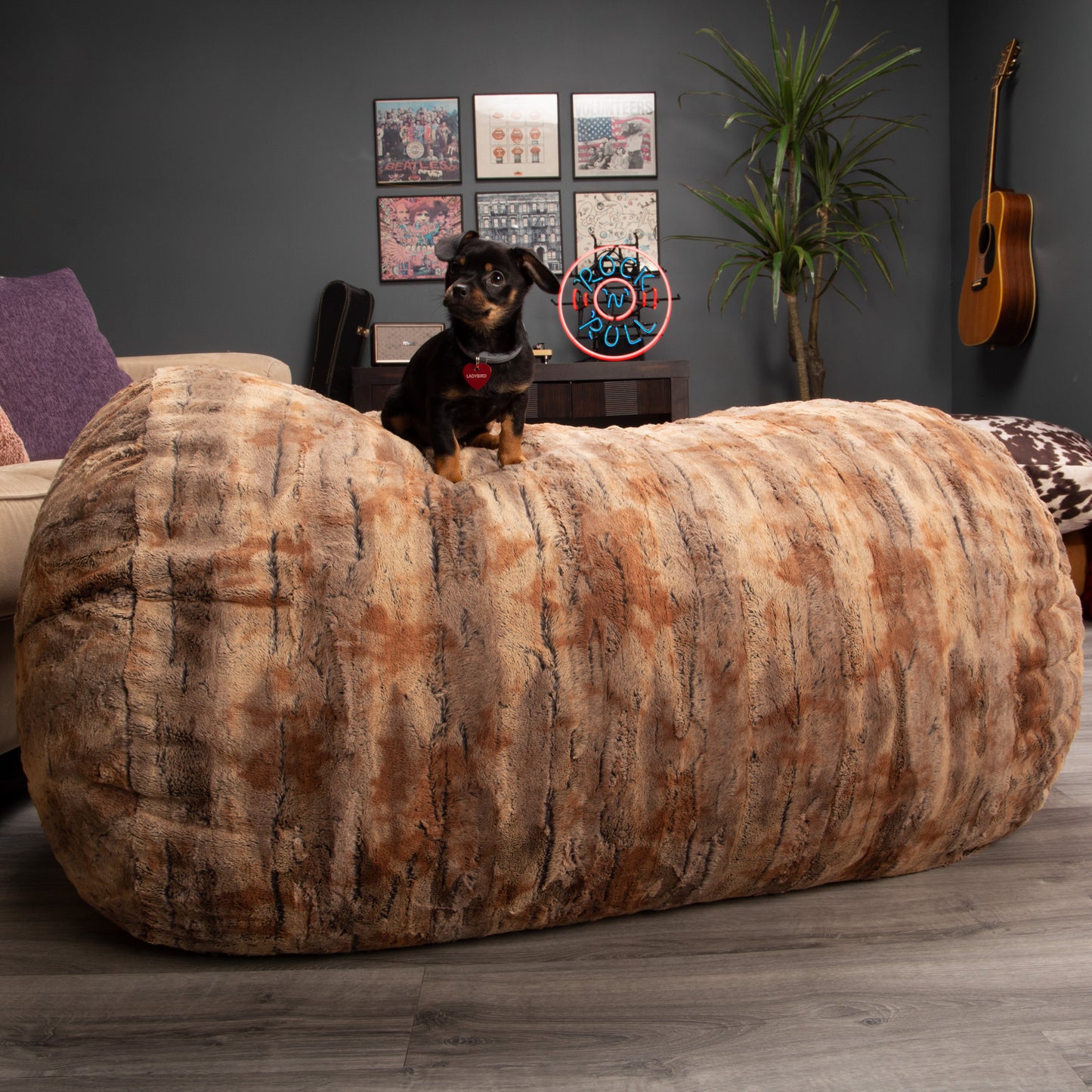 Premium Luxe Fur Bean Bag Sofa Lounger