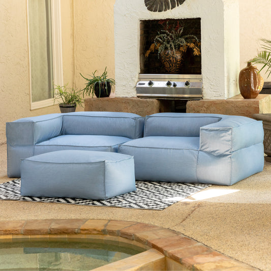 Baya Outdoor Luxurious Oversized Ottoman