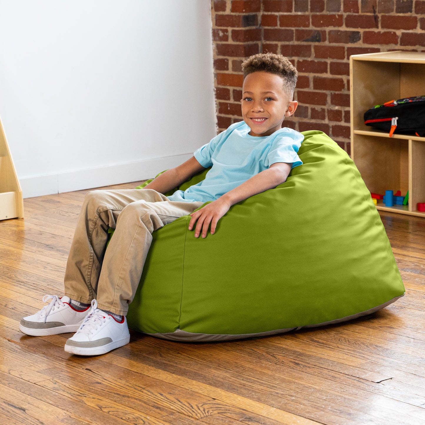 Premium Vinyl Kids Bean Bag Chair