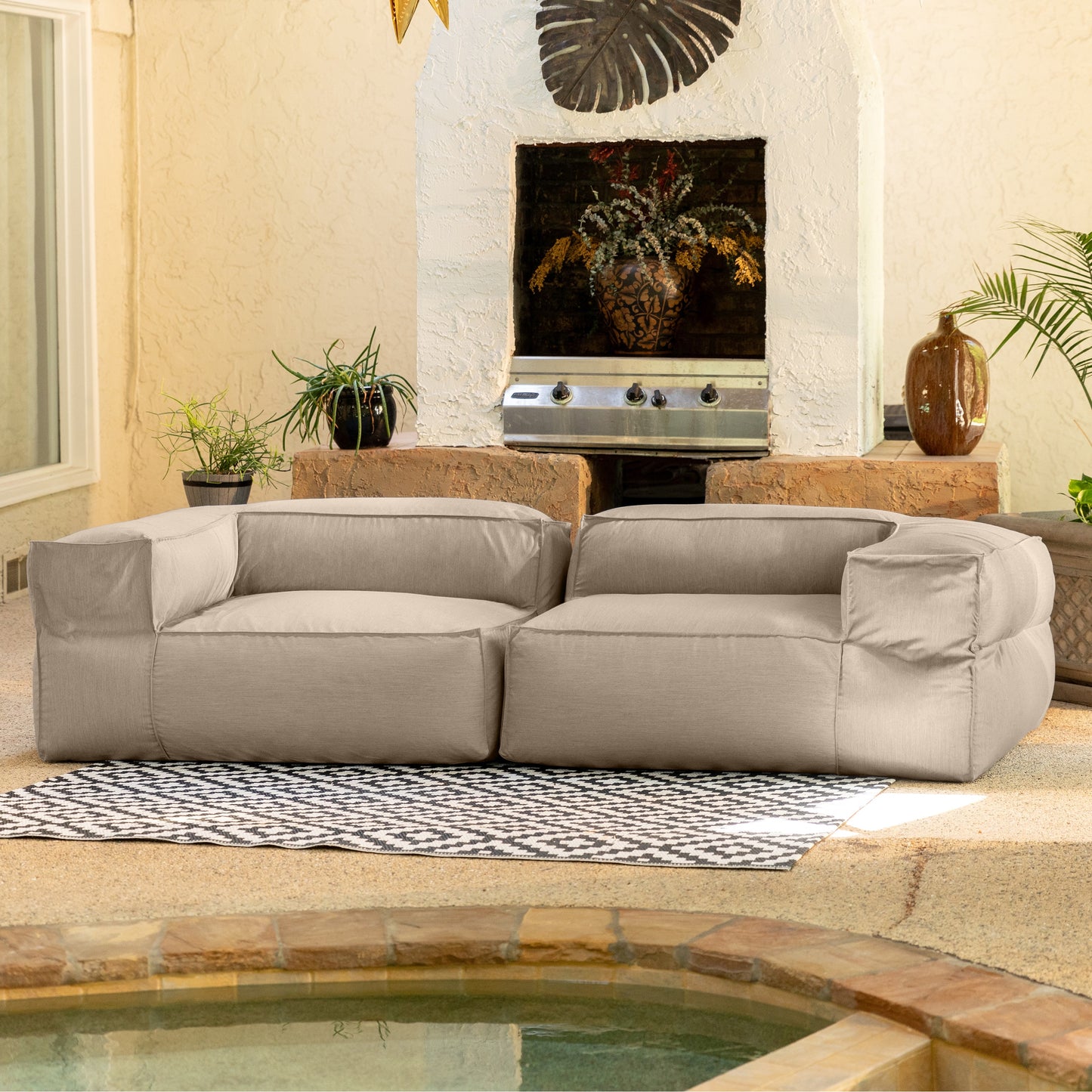 Baya Modular Outdoor Luxurious Soft Seating Loveseat
