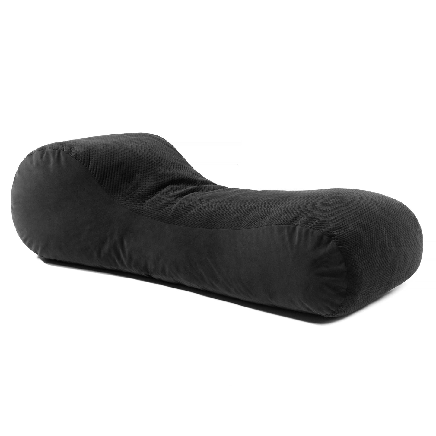 Quilted Microvelvet Foam Bean Bag Chair Lounger