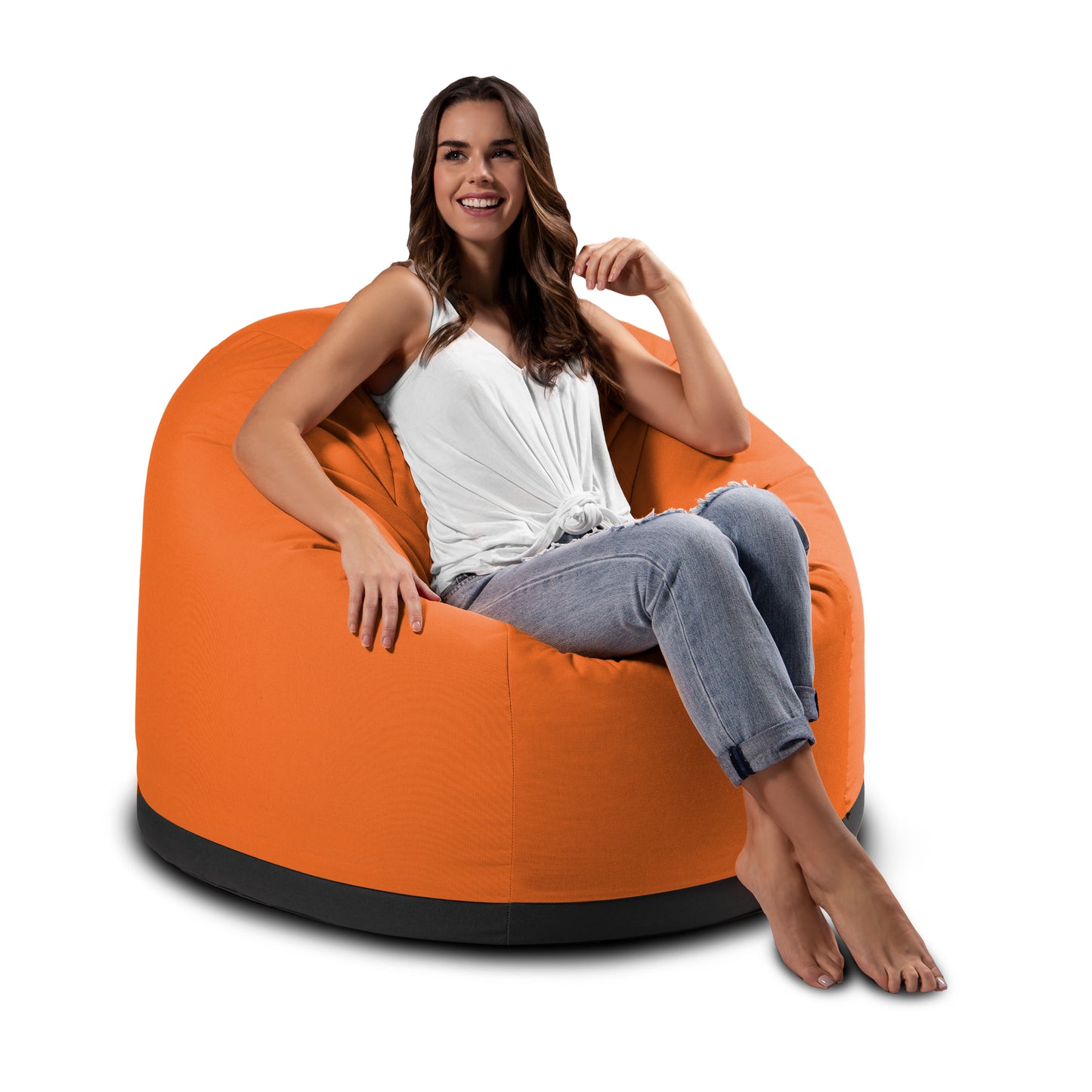 Sunbrella Palmetto Large Round Outdoor Bean Bag Club Chair